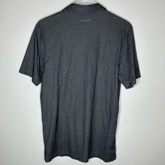 Travis Mathew Charcoal Gray Athleisure SS Golf Polo in Size Medium - Picture 3 of 8